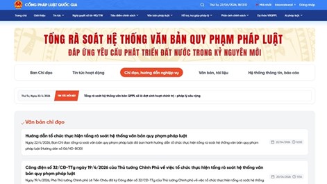 Tập trung cao nhất tổng rà soát hệ thống văn bản quy phạm pháp luật