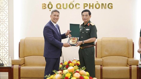 Đại tướng Phan Văn Giang tiếp quyền Bộ trưởng Bộ Hải quân Hoa Kỳ Hùng Cao