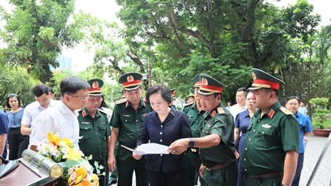 Ngày 6.7, sẽ triển khai quy tập hài cốt liệt sĩ tại công viên Lê Thị Riêng