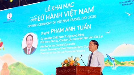 Chủ tịch tỉnh Gia Lai cảm ơn các đơn vị đồng hành cùng Ngày Lữ hành 2026