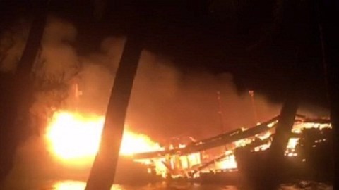 Quảng Nam: Tàu cá cháy trong đêm, thiệt hại gần 10 tỉ đồng