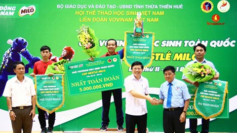 TP.HCM giành ngôi đầu toàn đoàn giải vovinam học sinh toàn quốc