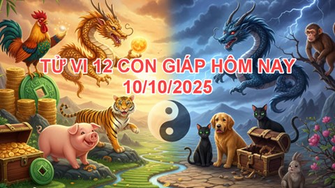 Tử vi 12 con giáp 10.10: Ngày Nhâm Tý cạnh tranh, cần giữ bình tĩnh