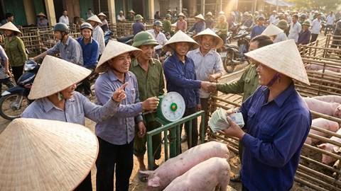 Giá heo hơi hôm nay 14.12: Neo cao 60.000–64.000 đồng/kg