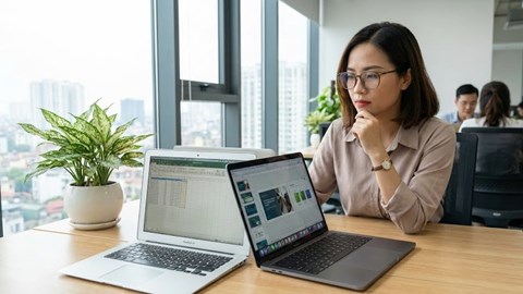 Làm việc văn phòng nên mua MacBook Air hay MacBook Pro?