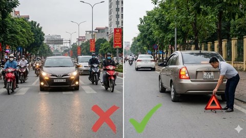 Hướng dẫn bật đèn khẩn cấp đúng cách để tránh rối loạn giao thông