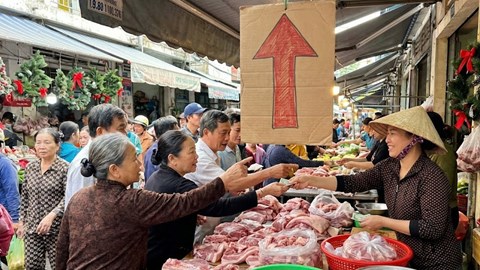 Giá heo hơi hôm nay 24.12 tăng mạnh, áp sát mốc 70.000 đồng/kg