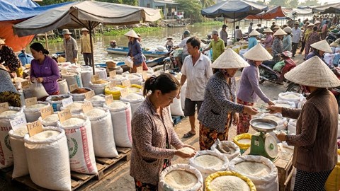 Giá lúa gạo hôm nay 30.12: Thị trường bình lặng trước Tết