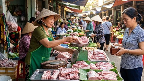 Giá heo hơi hôm nay 27.2: Miền Trung xuống 69.000 đồng/kg