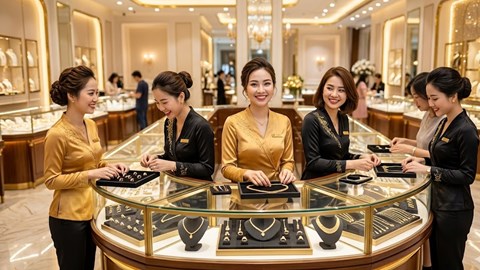 Giá vàng hôm nay 22.4: Vàng trong nước lao dốc theo đà thế giới