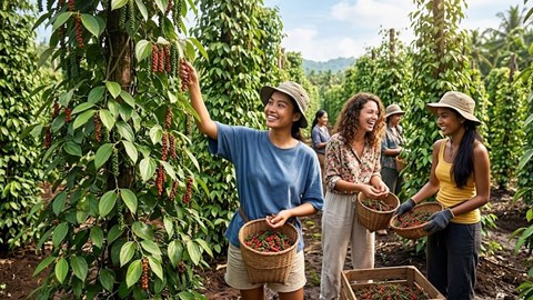 Giá hồ tiêu hôm nay 24.4: lao dốc cục bộ, thị trường phân hóa mạnh