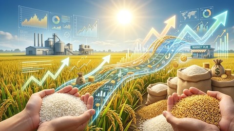 Giá lúa gạo hôm nay 14.5: Gạo cao cấp tiếp tục dẫn đầu thị trường