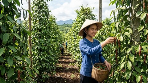 Giá hồ tiêu hôm nay 19.5: Giảm mạnh tới 3.000 đồng/kg