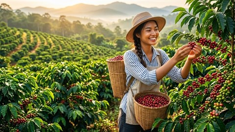 Giá cà phê hôm nay 10.7.2026: Mất 2.500 đồng/kg, thị trường hạ nhiệt