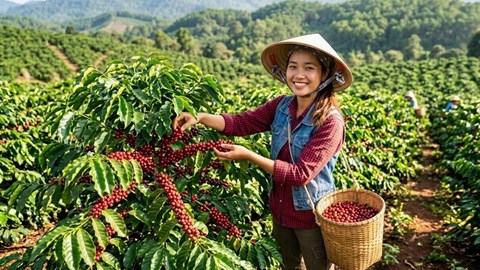 Giá cà phê hôm nay 21.7.2026: Nhiều nơi lên 98.000 đồng/kg