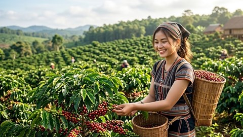 Giá cà phê hôm nay 27.7: Đi ngang quanh mốc 96.000 đồng/kg