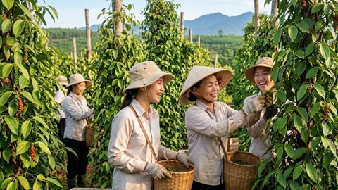 Giá hồ tiêu hôm nay 1.8.2026 trong nước ổn định, thị trường chờ lực đẩy mới