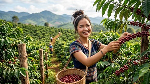 Giá cà phê hôm nay 7.9 ổn định sau phiên tăng 1.000 đồng/kg