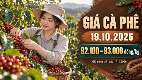 Giá cà phê hôm nay 19.10.2026: Sức ép vụ mới còn đáng chú ý