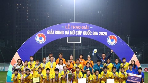 CLB TP.HCM vô địch Giải Bóng đá nữ Cúp quốc gia 2025