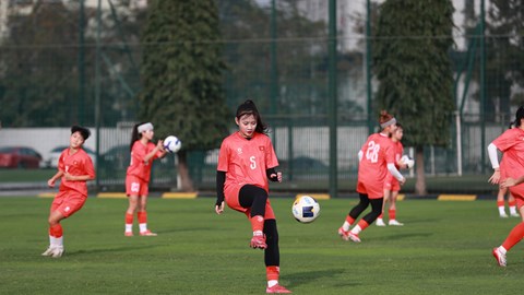 U20 nữ Việt Nam tích cực tập luyện, chuẩn bị cho vòng loại World Cup