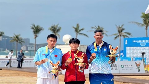 Điền kinh Việt Nam giành tấm HCV thứ hai tại Đại hội Thể thao bãi biển châu Á 2026