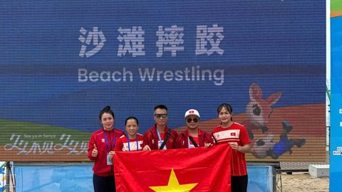 Vật Việt Nam giành 2 HCB, 1 HCĐ tại Đại hội Thể thao bãi biển châu Á