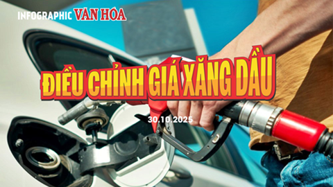 (Infographic) Giá xăng dầu tăng mạnh từ chiều 30.10, RON95 vượt 20.000 đồng/lít