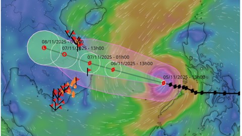 Bão số 13 sắp đạt cường độ cực đại, mạnh nhất giật cấp 17