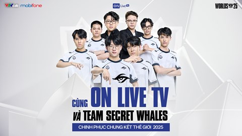 ON Live TV đồng hành cùng Team Secret Whales tại Chung kết Thế giới 2025: Lan tỏa tinh thần Esports Việt
