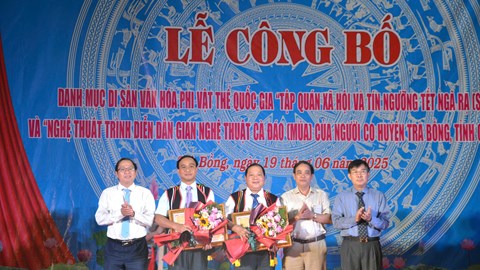 Công bố di sản văn hóa phi vật thể quốc gia Tết Ngã Rạ và Nghệ thuật Cà đáo của người Co 