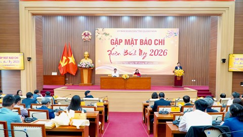 Quảng Ngãi gặp mặt báo chí Xuân Bính Ngọ 2026