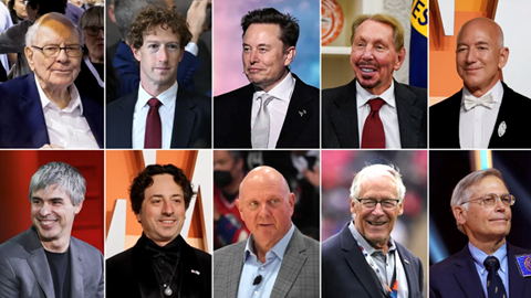 10 tỉ phú giàu nhất thế giới năm 2025 gọi tên những ai?