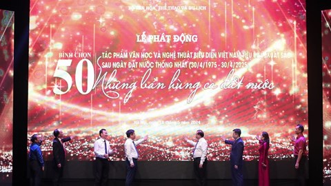 Bộ VHTTDL: Tổng kết và công bố bình chọn 50 tác phẩm văn học, nghệ thuật 