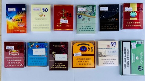 Hơn 2.000 sản phẩm rượu, thuốc lá, thực phẩm nhập lậu bị phát hiện ở Đà Nẵng