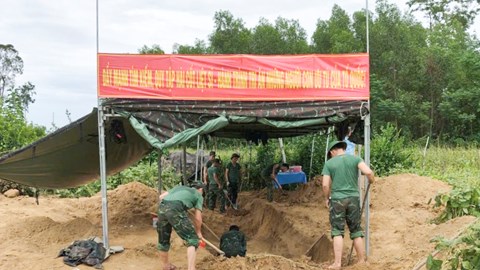 Quy tập 3 hài cốt liệt sĩ nghi thuộc lực lượng đặc công
