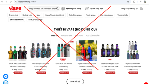 Từ hôm nay, cấm thuốc lá điện tử, thuốc lá nung nóng dưới mọi hình thức 