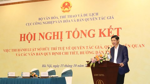 Hoàn thiện thể chế, phát triển thị trường bản quyền chuyên nghiệp, minh bạch