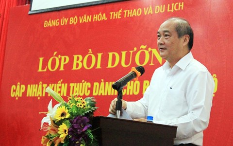 Lớp bồi dưỡng kiến thức dành cho Bí thư chi bộ thuộc Bộ VHTTDL - Anh 1