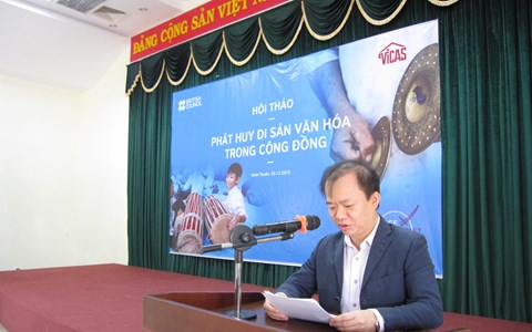 Hội thảo “Phát huy di sản văn hóa trong cộng đồng” - Anh 1
