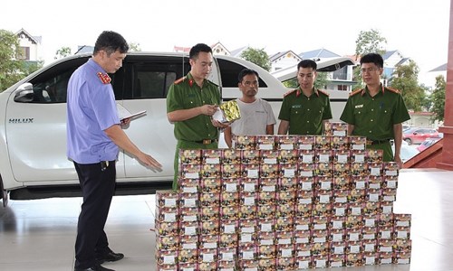 Triệt phá đường dây buôn bán gần 4 tạ pháo nổ từ nước ngoài về - Anh 1
