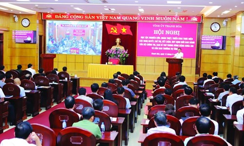 Thanh Hóa triển khai sâu rộng các nghị quyết, chỉ thị của Trung ương - Anh 1
