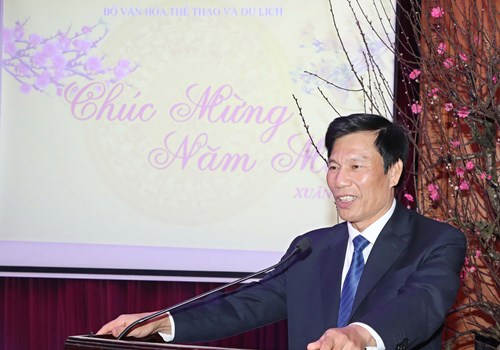 Bộ VHTTDL gặp mặt và chúc Tết nguyên lãnh đạo ngành VHTTDL - Anh 1
