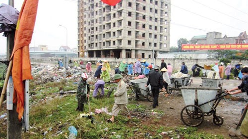 Nghệ An: Bất cập các điểm thu gom rác thải đô thị - Anh 1