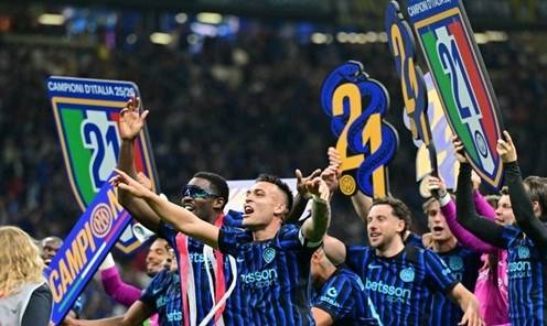 Inter Milan chính thức lên ngôi vô địch Series A sớm 3 vòng đấu 