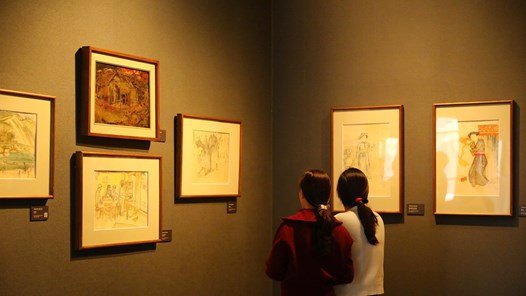 Lần đầu tiên giới thiệu không gian trưng bày chuyên đề về danh hoạ Tô Ngọc Vân