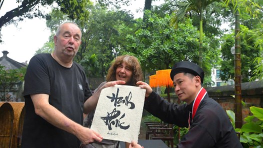 “Nét chữ An nhiên” – Khi thư pháp hòa cùng không gian di sản