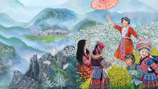 Họa sĩ Ngô Bá Hoàng - người kể chuyện bằng sắc màu “tâm hồn Việt“