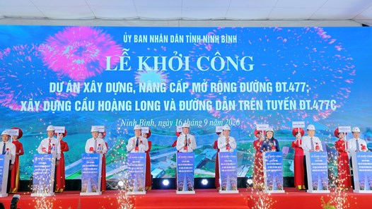 Ninh Bình khởi công dự án tuyến đường gần 7.000 tỉ đồng