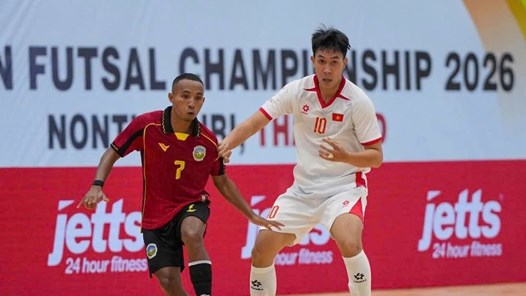 Futsal Việt Nam thắng lớn Timor-Leste, tiến gần bán kết
